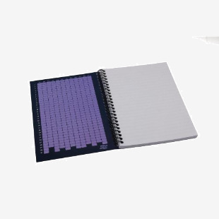 Europa Splash A5 Notepad Wirebound 160 Pages 80gsm FSC Paper Ruled Punched 4 Holes Purple (Pack 3) - EU1504Z 15672EX