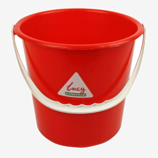 ValueX Plastic Bucket 10 Litre With Handle Red - 0907014 22805CP