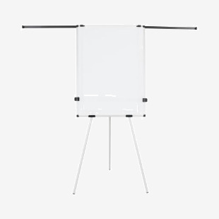 Bi-Office Earth Kyoto Tripod Easel With Magnetic Paper Roll Kit and Extendable Arms 700x100mm - EA144061731 25731BS