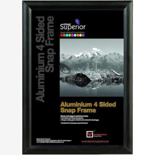 SECO Aluminium Snap Frame A-Board 32mm 20 x 30 Inches Black - 2030ABBLACK 24674SS