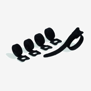 Durable CAVOLINE Grip Tie Black (Pack 5) - 503601 26543DR