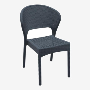 Zap DAYTONA Rattan Side Chair - Dark Grey ZA.1212C