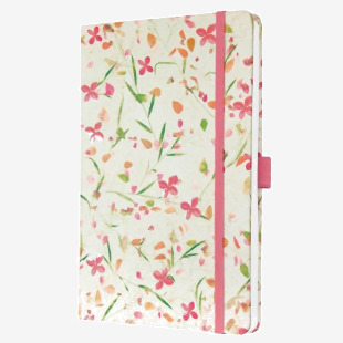 Jolie Diary 2025 Approx A5 Hardcover Matt Embossed Gloss Varnish Week To View 135x203x16mm Bloom Pink 50350SG