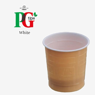 In-Cup PG Tips White 25s 73mm Plastic Cups NWT259