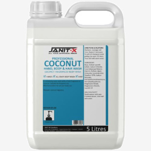 Janit-X Professional Coconut Hand, Body & Hair Wash 5 litre NWT3575