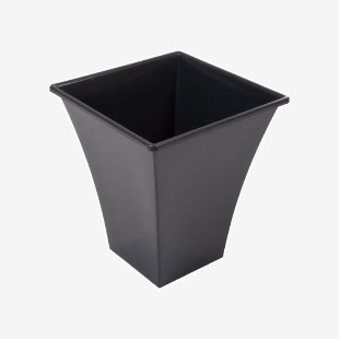 Wham Black Square Metallica Planter 28cm H308 NWT4041