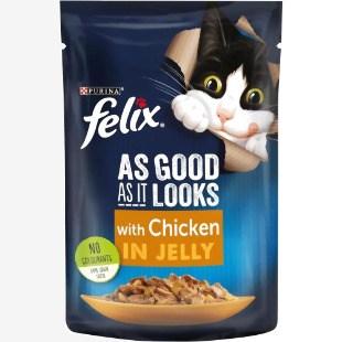 Felix Agail Singles Chicken in Jelly 100g NWT5569