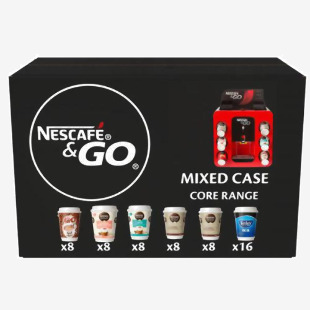 Nescafe & Go Variety Pack Option 56 Drinks Pack inc 50 Lids NWTGOVP