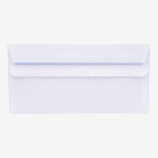 5 Star Office Envelopes Wallet Self Seal 80gsm DL 220x110mm White Retail Pack (Pack of 50) FS934740