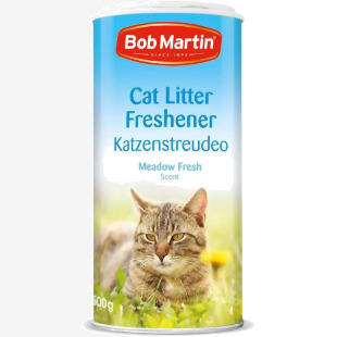 Bob Martin Cat Litter Freshener Powder, Meadow Fresh Scent 500g NWT8125