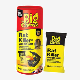 Big Cheese Rat Killer Grain Bait Sachet 150g NWT5764