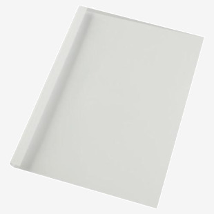 GBC IB370175 A4 White Gloss Thermal Binding Cover 12mm Pack of 100 27048J