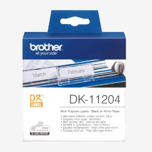 Brother Multi Purpose Label Roll 17mm x 52mm 400 labels - DK11204 BRDK11204