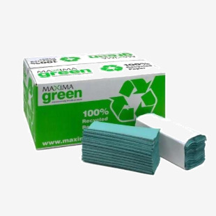 Maxima Green Hand Towel C Fold 1Ply Green 240 Sheet (Pack 12 or 2880 total sheets) 1104062 78299CP