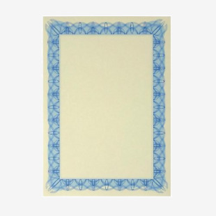 Computer Craft Certificate Paper A4 90gsm Blue (Pack 30) - CCC2000 74414PL