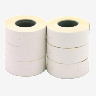 ValueX Permanent Labels for Pricing Gun 21x12mm White (Pack 6000) - 100910 74386PL