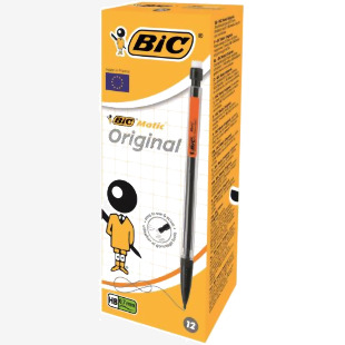 Bic Matic Classic Mechanical Pencil HB 0.7mm Lead Assorted Colour Barrel (Pack 12) - 8209591 68457BC