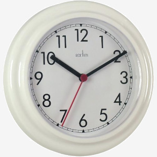 Acctim Stratford Wall Clock 230mm White 21242 67309AT