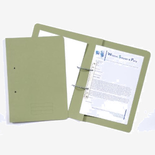 Exacompta Transfer File Manilla Foolscap Green 285gsm (Pack 25) TFM-GRNZ 66924EX