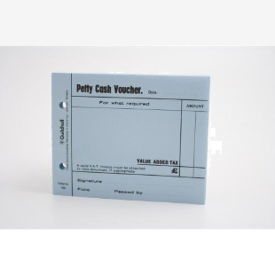 Guildhall Petty Cash Voucher Pad 127x101mm Blue 100 Pages (Pack 5) - 103-BLUZ 66329EX