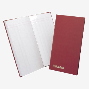 Guildhall Petty Cash Book 298x152mm 1 Debit 7 Credit 80 Pages Red T272Z 66322EX