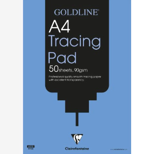 Clairefontaine Goldline Professional A4 Tracing Pad 90gsm 50 Sheets GPT1A4Z 65741EX