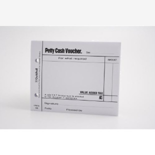 Guildhall Petty Cash Voucher Pad 127x101mm White 100 Pages (Pack 5) - 103-WHTZ 66336EX