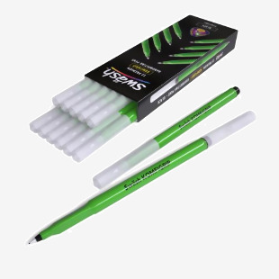 Swash KOMFIGRIP Triangular Grip Handwriting Pens for left or right handed Black (Pack 12) - THW12BK 51344EA