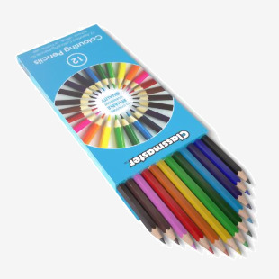 Classmaster Colouring Pencils in Assorted Colours (Pack 12) - CPW12 51176EA