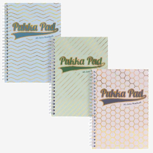 Pukka Haze Jotta Notepad A5 Wirebound 200 Ruled Pages 80gsm Paper Assorted Colours (Pack 3) - 9868(AST)-HZE 50854PK