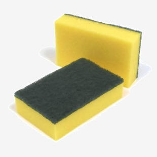 ValueX Foamback Sponge Scourer GreenYellow (Pack 10) - 705004 77998CP