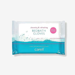 Clinell Carell Bedbath Gloves (Pack of 8) CBBGL8 CL44588