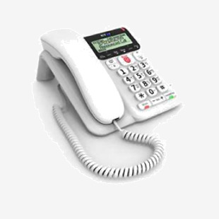 BT Decor 2600 White Corded Telephone with Call Blocker 26939J