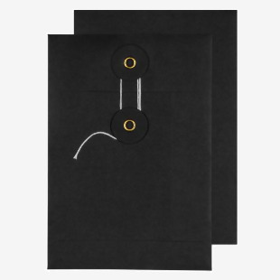 Blake Senses String & Washer Black Internal Mail Pocket 162x114mm 180gsm Pack 200 Code SW822 SW822