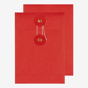 Blake Senses String & Washer Red Internal Mail Pocket 162x114mm 160gsm Pack 200 Code SW922 SW922