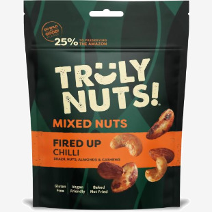 Truly Nuts Hot Chilli Mixed Nuts One Tree planted for every purchase (Bag 120g) - 0401373 53255CP