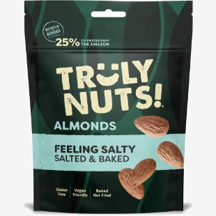 Truly Nuts Salted Almonds One Tree planted for every purchase (Bag 120g) - 0401372 53248CP