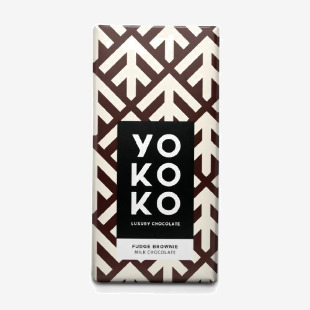 Yokoko Chocolate Bar Fudge Brownie Milk Chocolate (Bar 100g) - 0401367 53339CP