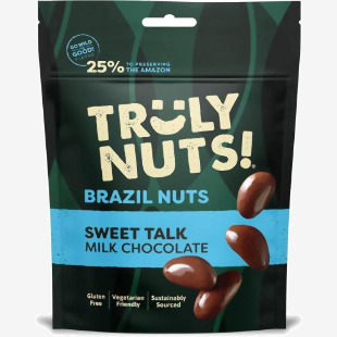 Truly Nuts Milk Chocolate Brazil Nuts One Tree planted for every purchase (Bag 120g) - 0401370 53234CP