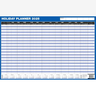 ValueX Double Sided Compact Year And Holiday Planner Unmounted 2025 - CYPU 29763SY