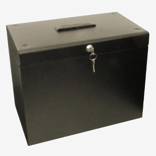 ValueX Cathedral Metal Suspension File Box A4 Black - A4BK 14305CA