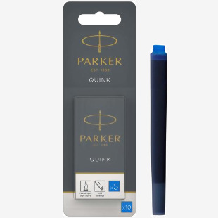 Parker Quink Ink Refill Cartridge for Fountain Pens Royal Blue (Pack 5) - 1950208 56582NR