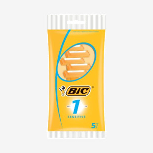 Bic 1 Disposable Razor Sensitive (Pack of 5) 952888 BC70501