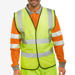 Beeswift High Visibility Vest EN ISO 20471 Saturn Yellow Medium (Pack 1) - WCENGM 55096BE