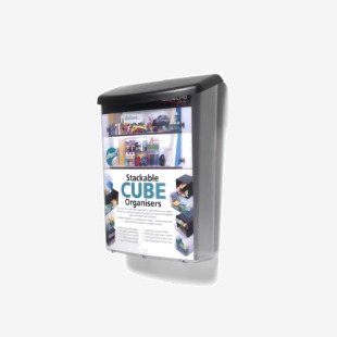 Deflecto A4 Magazine Size Weatherproof Outdoor LiteraturePost Box 255 x 333 x 80mm Crystal - 790801 56993DF