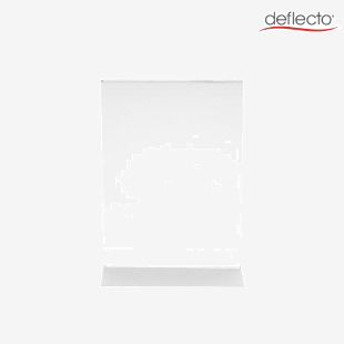 Deflecto A6 Portrait Stand Up Literature Display Sign Holder Crystal Clear - 684301 54123DF