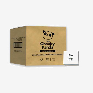 Cheeky Panda Sustainable Bamboo Toilet Tissues 2 Ply Travel Bulk Pack 150 Sheets Per Pack (Pack 36) - TOILTBULKX36 53143CY