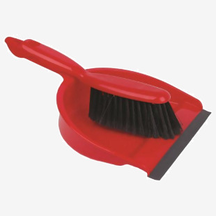 Dustpan & Brush Set Red - 0906059 53444CP