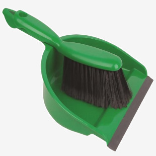 Dustpan & Brush Set Green - 0906055 53437CP