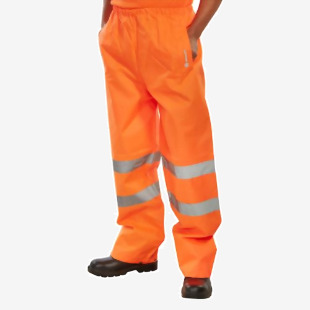 Beeswift Trousers EN ISO 20471 Orange Large (Pack 1) - TENORL 55019BE